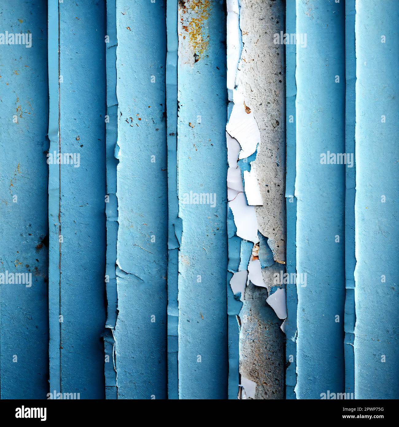 Weathered rough painted surface with patterns of cracks and peeling. 3D