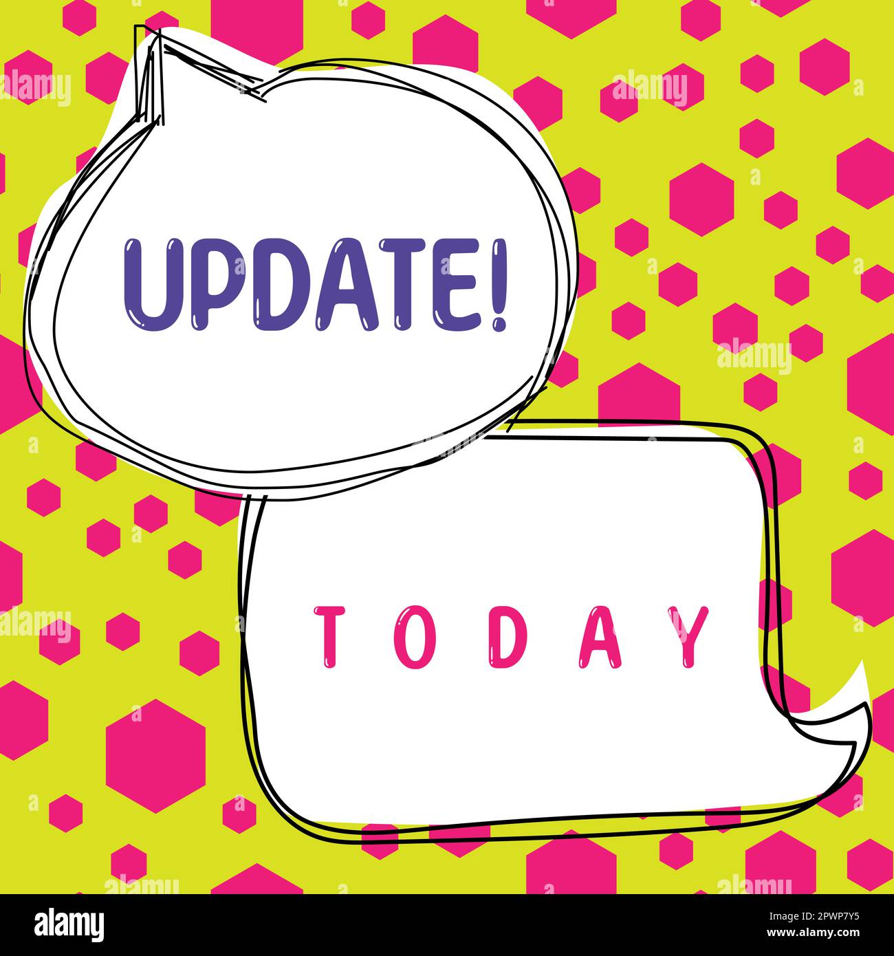 Sign displaying Update, Business overview Make something more modern ...