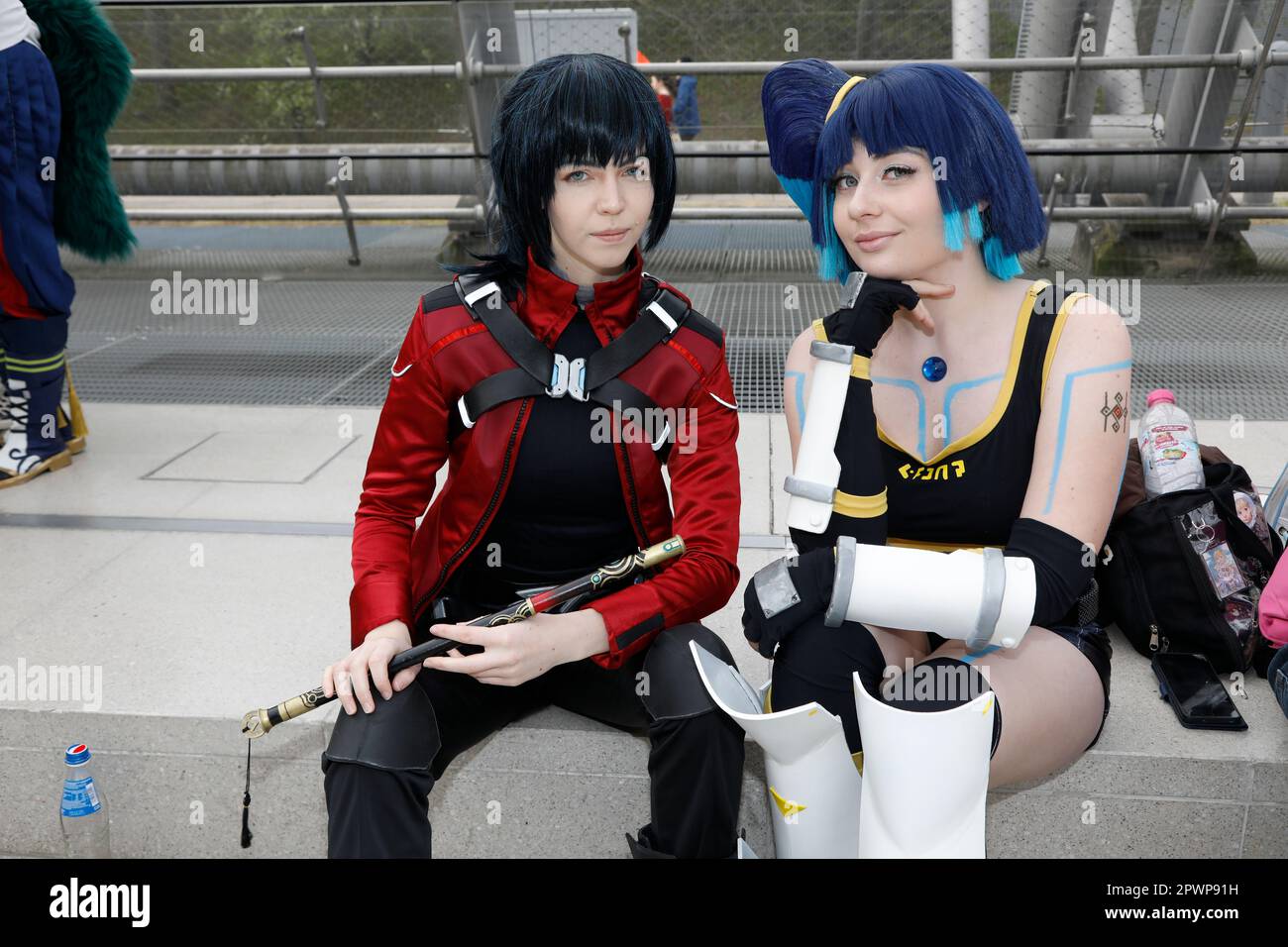 Cosplayer bei der auf der Leipziger Buchmesse 2023. Leipzig, 29.04.2023 Stock Cosplayer bei der auf der Leipziger Buchmesse 2023. Leipzig, 29.04.2023 Stock