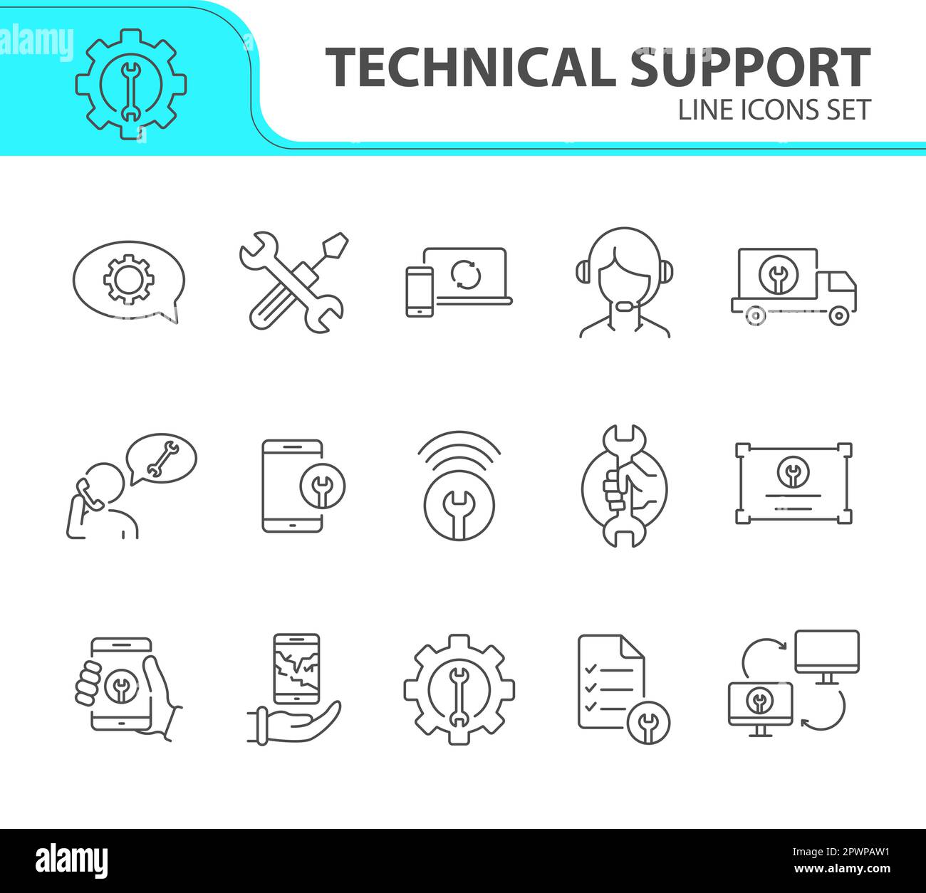 Vehicle breakdown support Stock Vector Images - Alamy