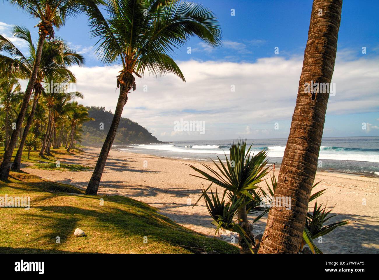 Grande Anse, a popular tropical beach in Réunion Stock Photo Alamy