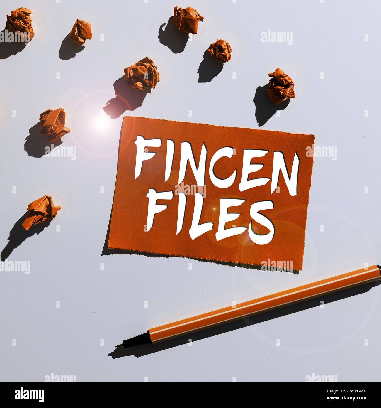 Handwriting text Fincen Files, Word Written on Transactions in ...