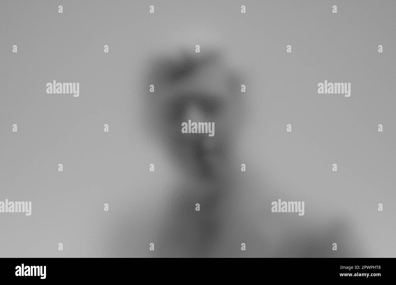 Unrecognisable Image 3d illustration privacy concept of blurry silhouette of unrecognizable ...