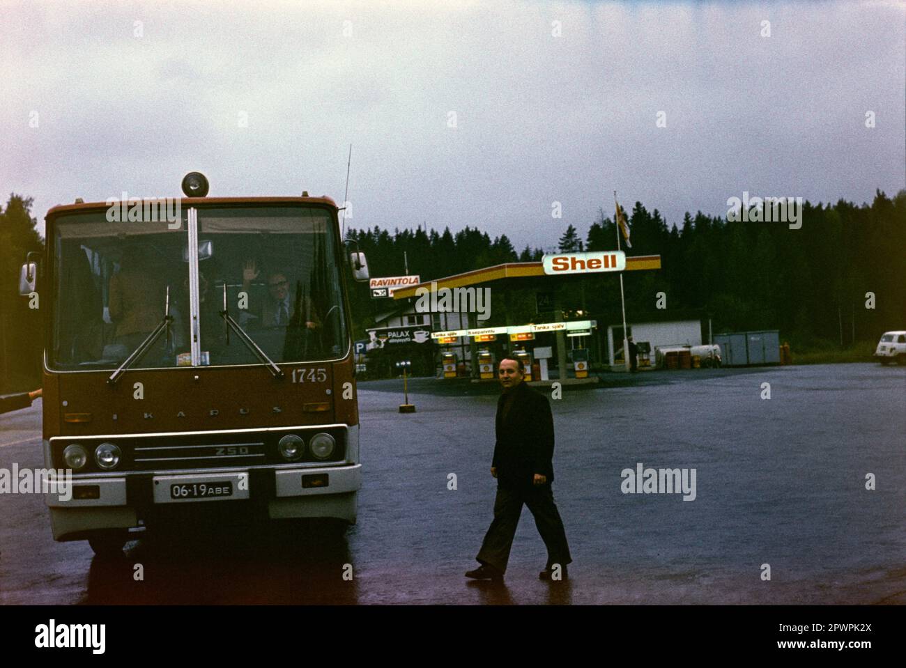 Ikarus bus at Park Pobedy, Moscow, Russia Stock Photo - Alamy