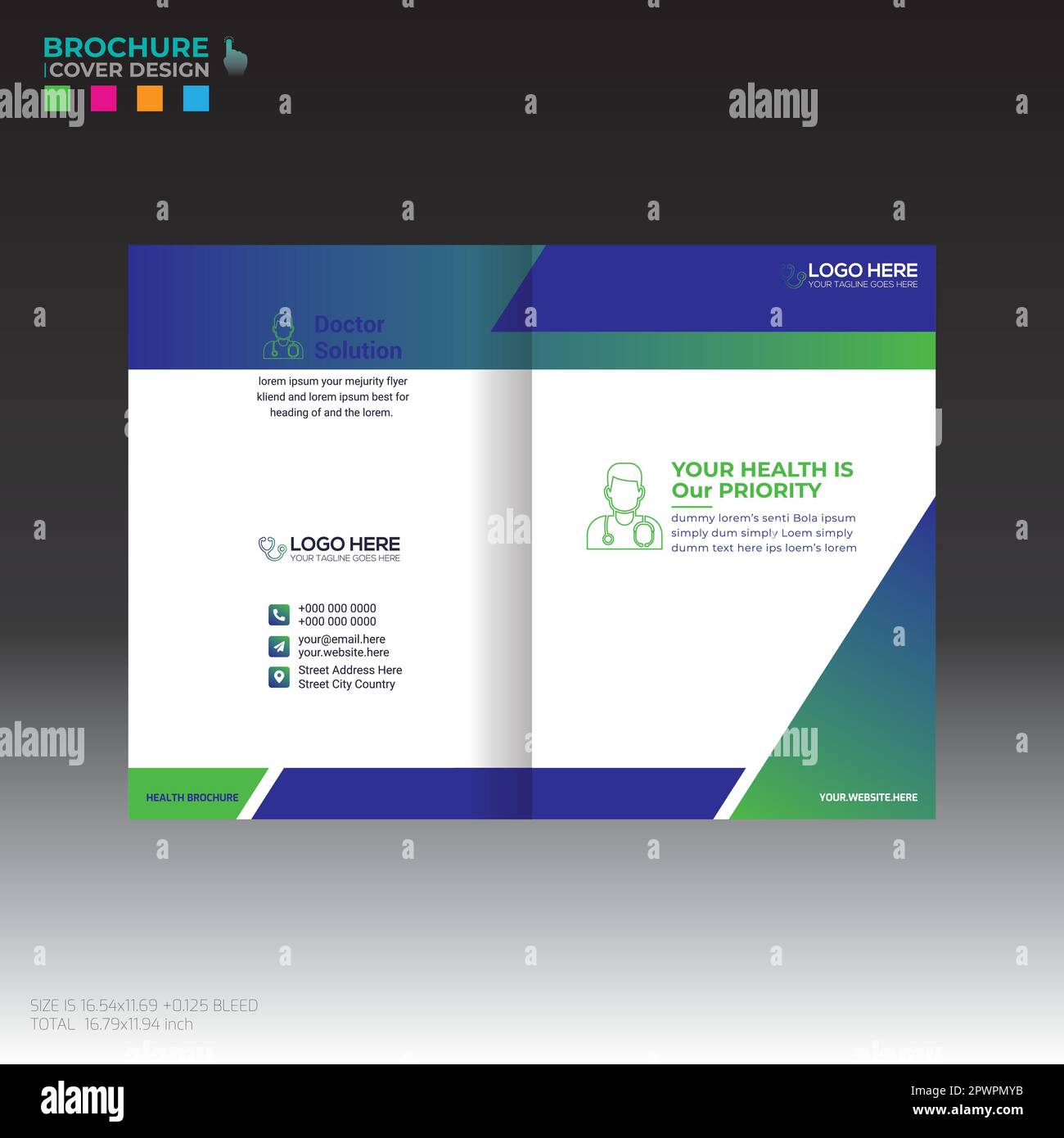 Letterhead and business card design stock vector image art alamy