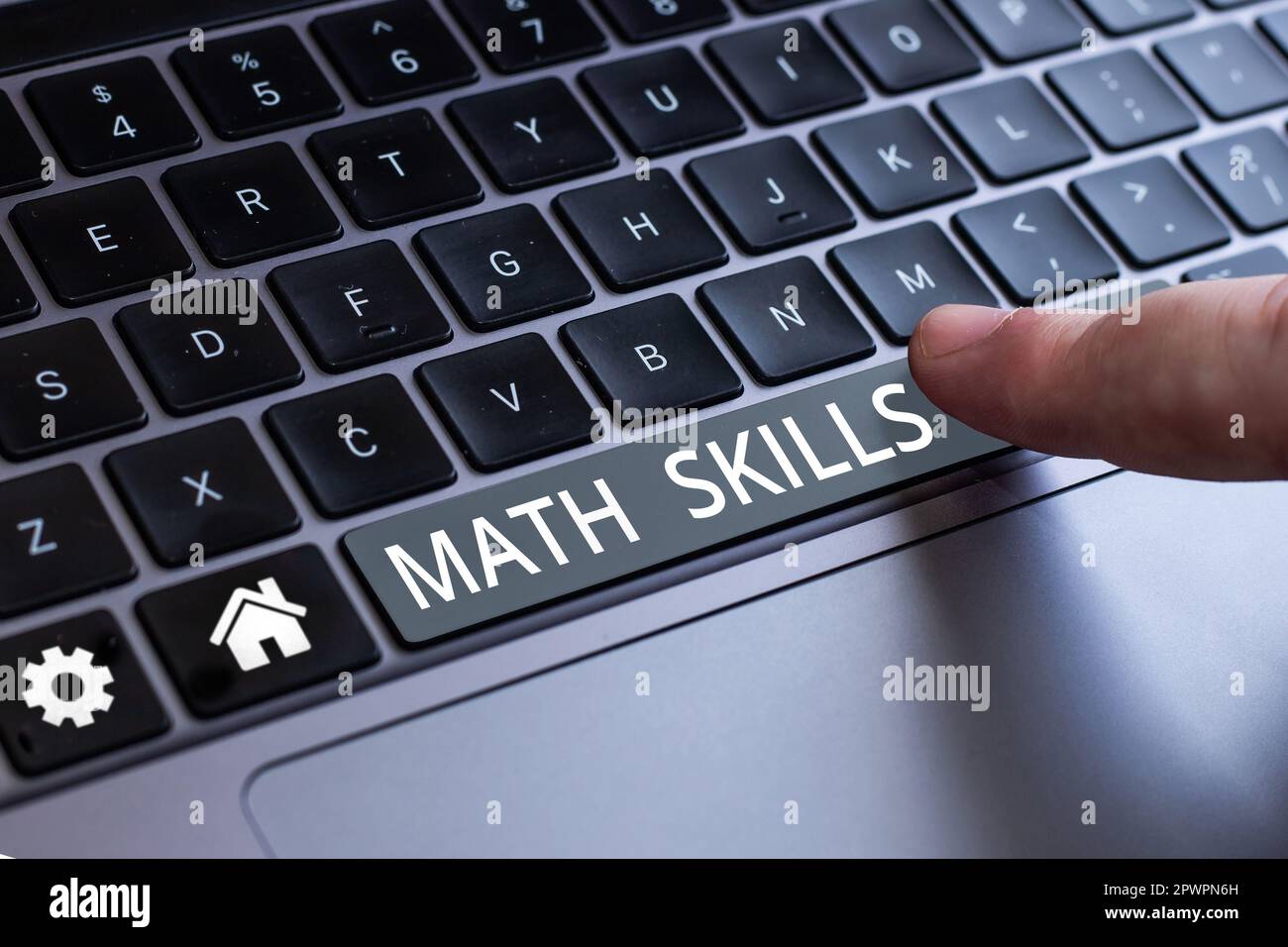 Hand writing sign Math Skills, Internet Concept starting to learn how ...