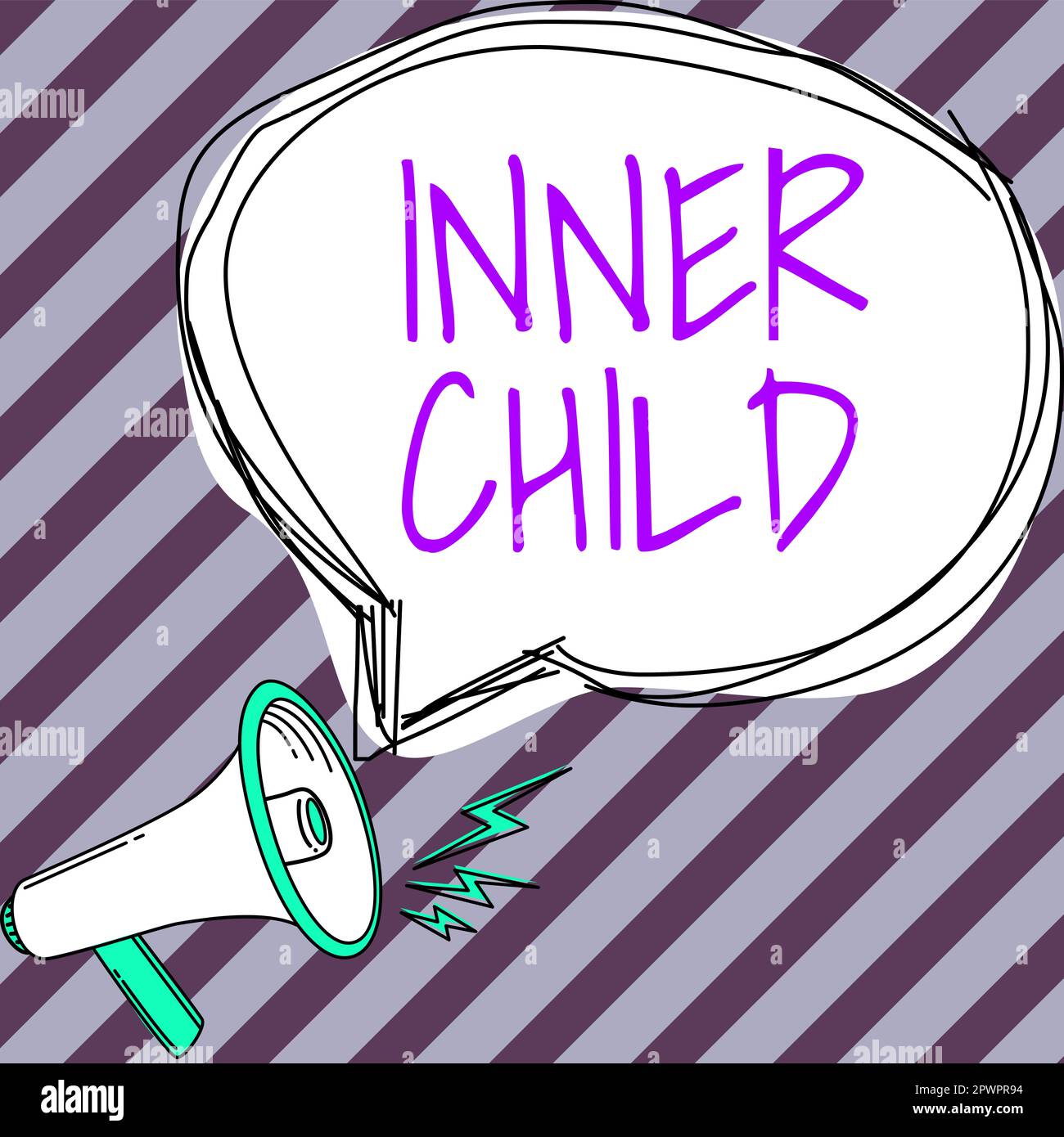 Text sign showing Inner Child, Word Written on the childlike usually hidden part of a person's personality Stock Photo