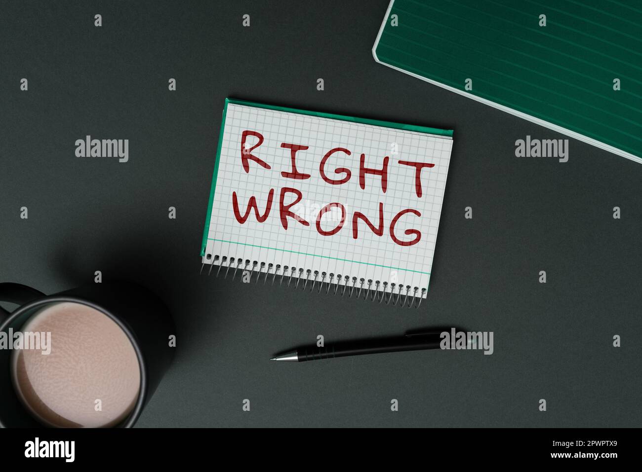 Inspiration showing sign Right Wrong, Word Written on choose between ...