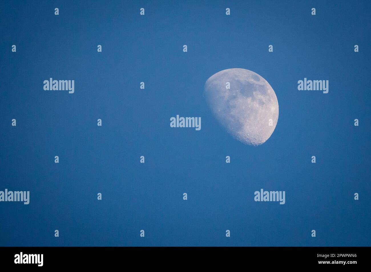 Moon at daytime Stock Photo