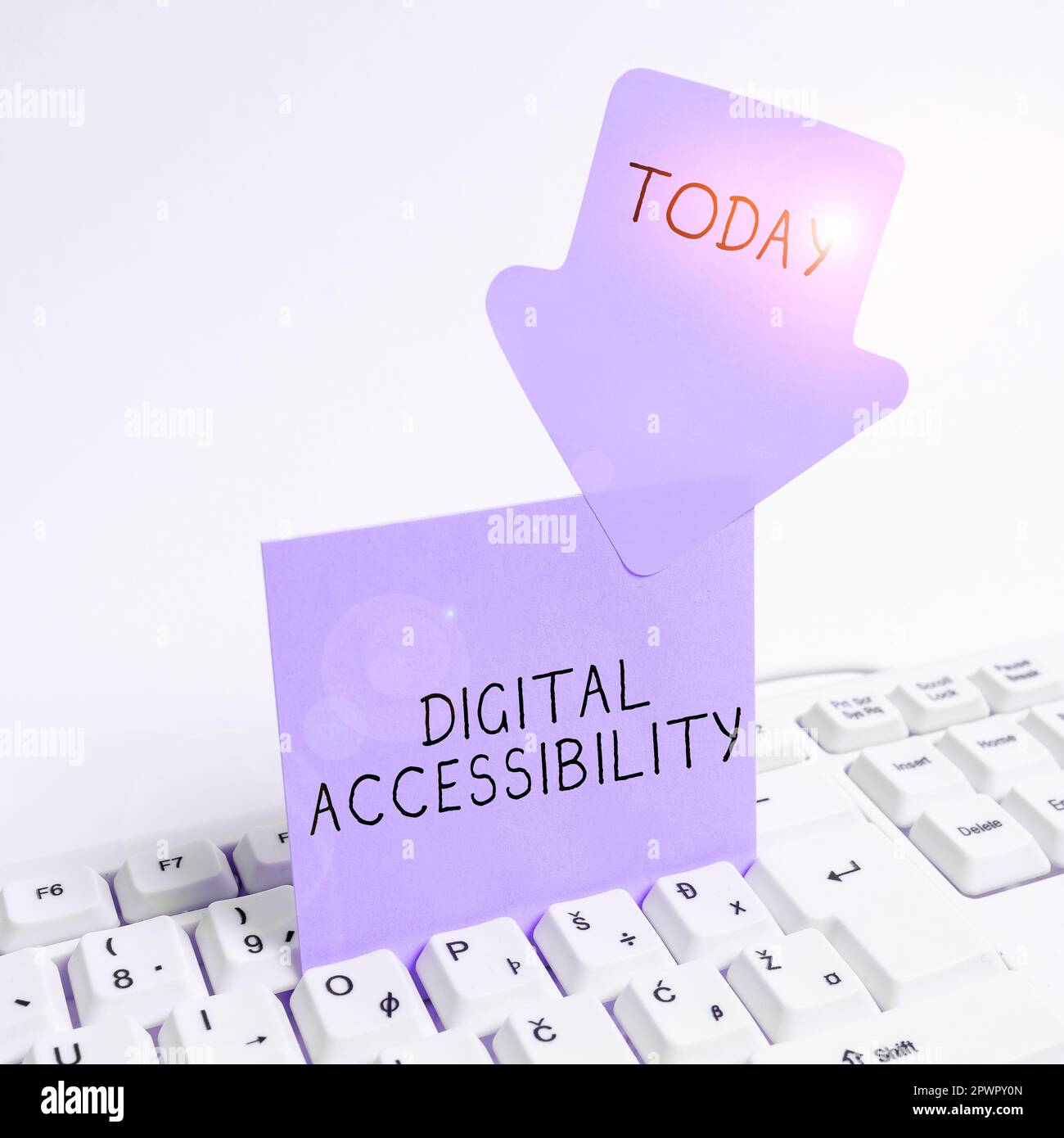 Text caption presenting Digital Accessibility, Business showcase electronic technology that generates stores and processes data Stock Photo
