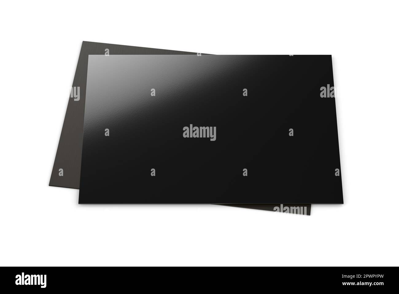 Black flexible vinyl souvenir fridge isolated on white