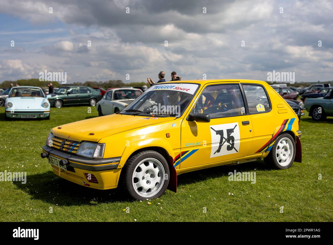 1992 Peugeot 205 Rallye, on display at the April Scramble held at the ...