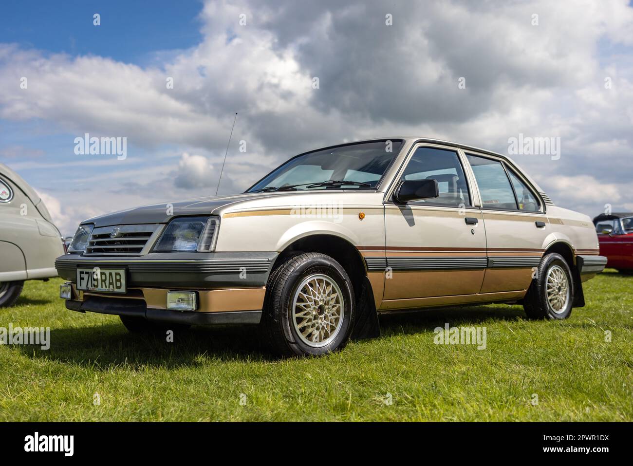 1988 Vauxhall Cavalier, on display at the April Scramble held at the Bicester Heritage Centre on the 23rd April 2023. Stock Photo
