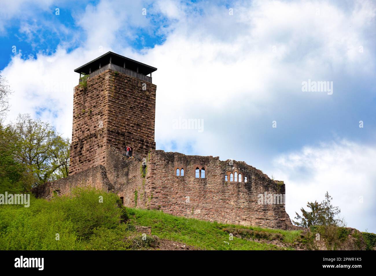 NeckartalOdenwald Nature Park Hinterburg Castle Ruins in