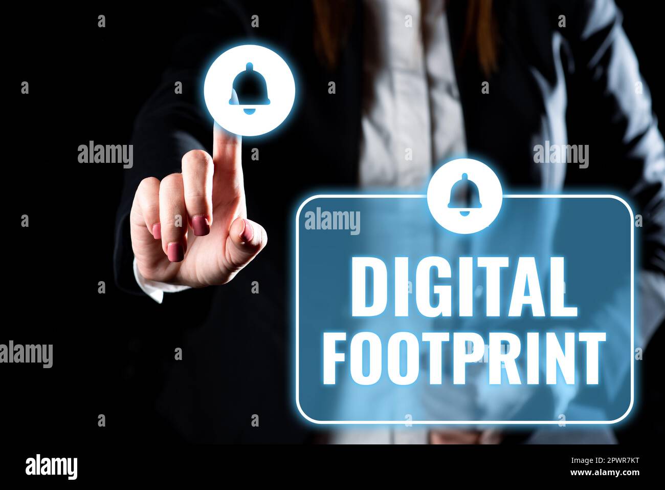 Use Technology Sign Inspiration showing sign Digital Footprint, Word for uses digital ...