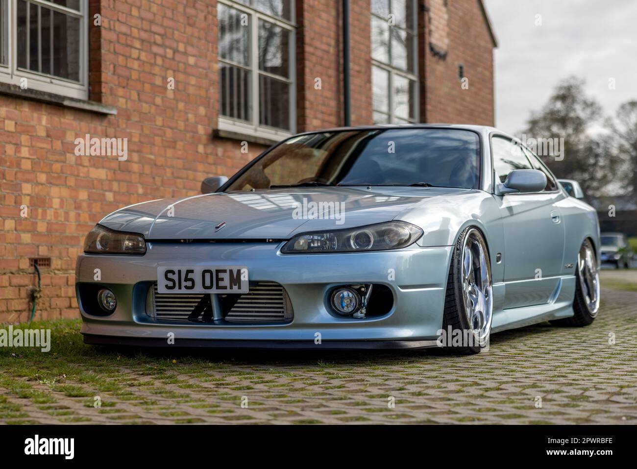 2000 Nissan Silvia ‘S15 OEM’ on display at the April Scramble held at the Bicester Heritage Centre on the 23rd April 2023. Stock Photo
