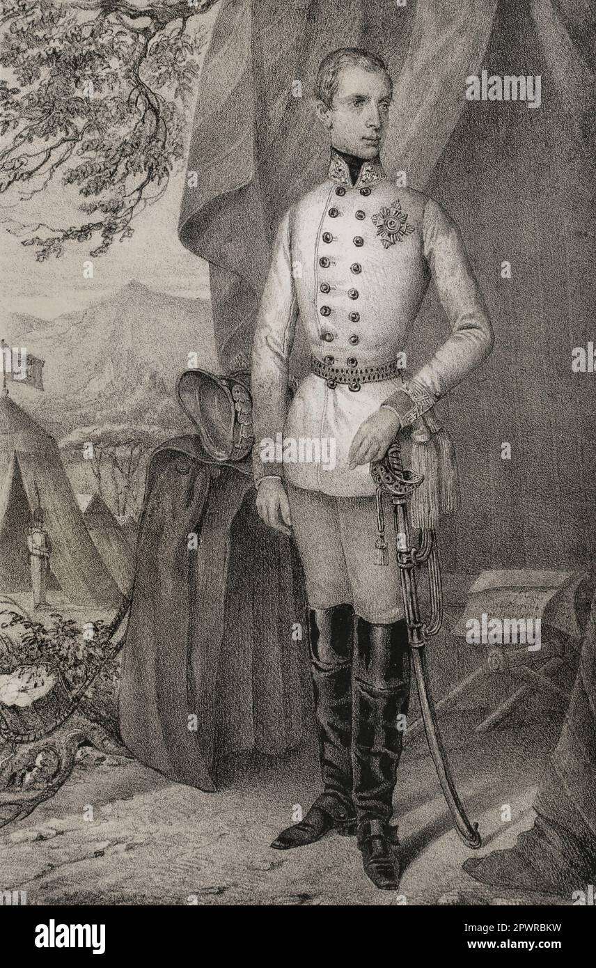 Portrait of the young Ferdinand Maximilian of Austria (18321867