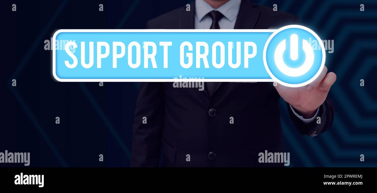 Inspiration showing sign Support Group, Business approach number of ...