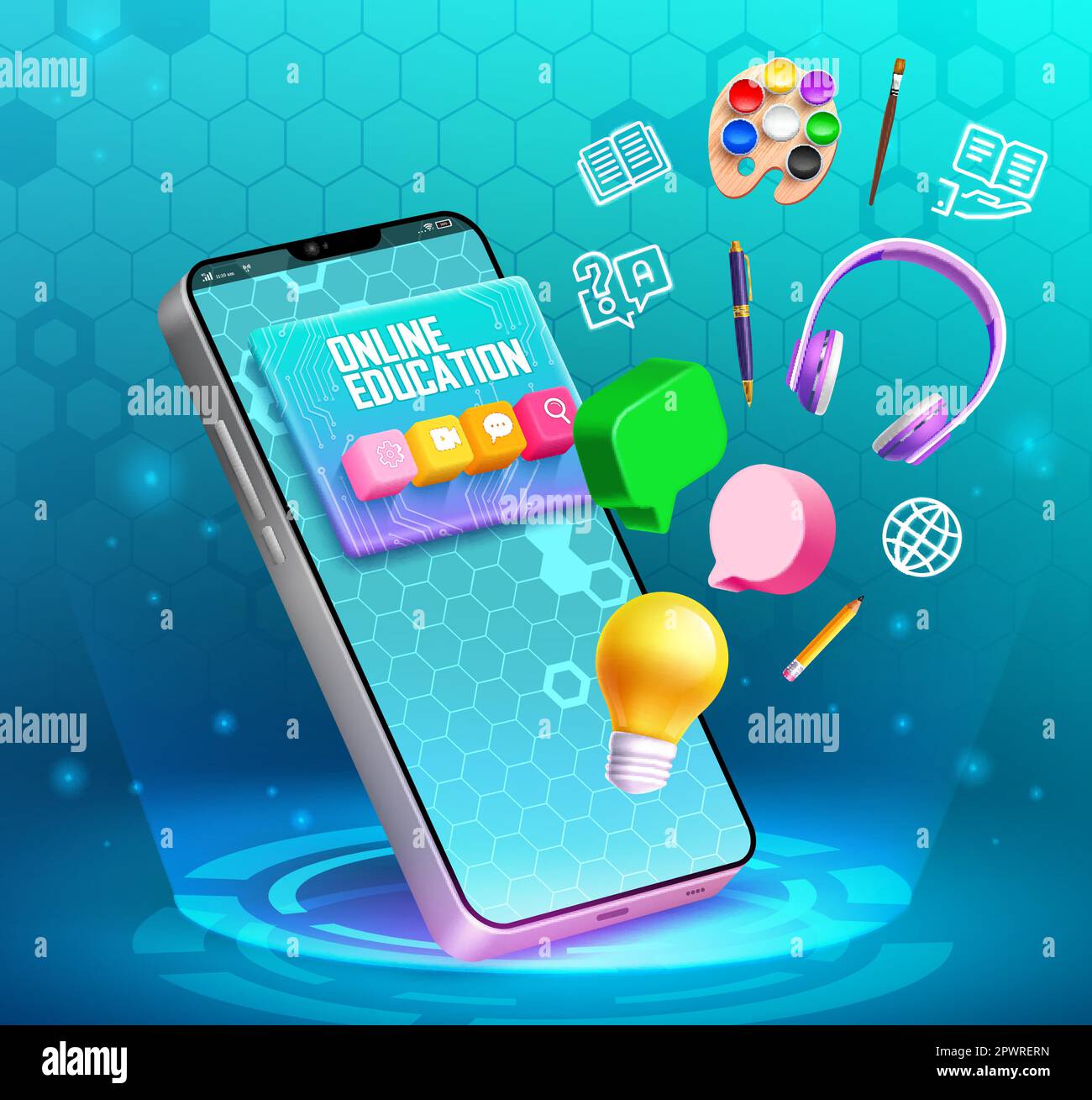 Elearning Stock Vector Images Alamy