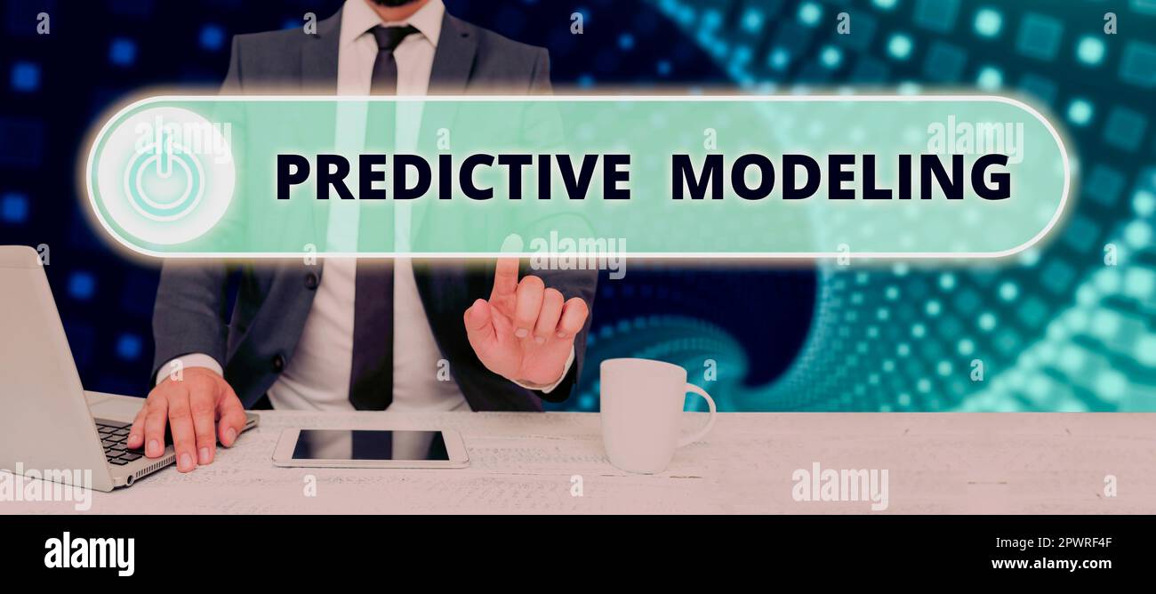 Text Caption Presenting Predictive Modeling, Internet Concept ...