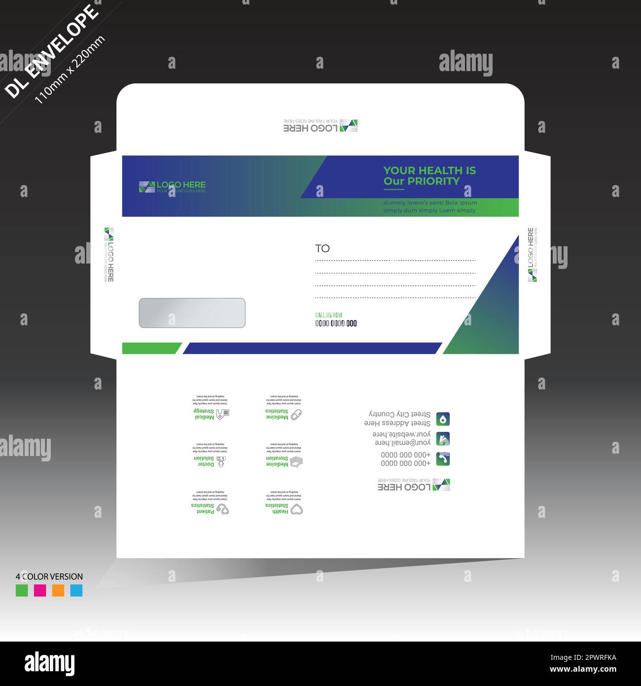 Health vector envelope design for any use Stock Vector Image & Art Alamy