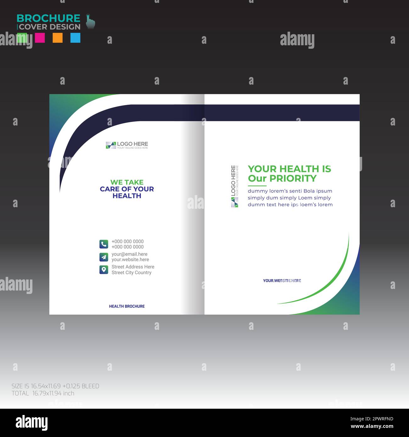 Letterhead and business card design stock vector image art alamy