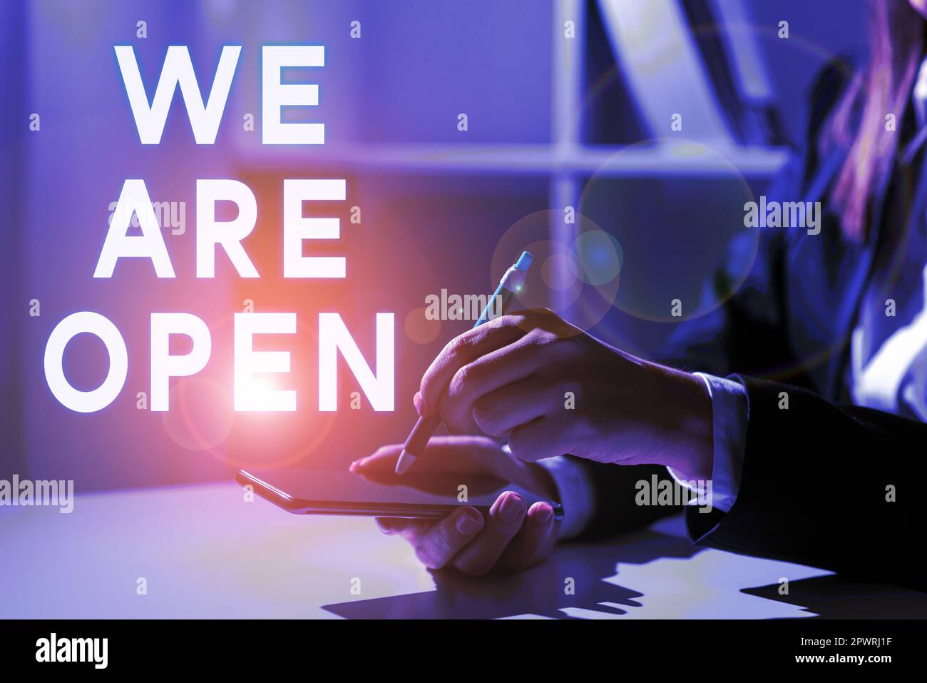 Conceptual caption We Are Open, Conceptual photo no enclosing or ...