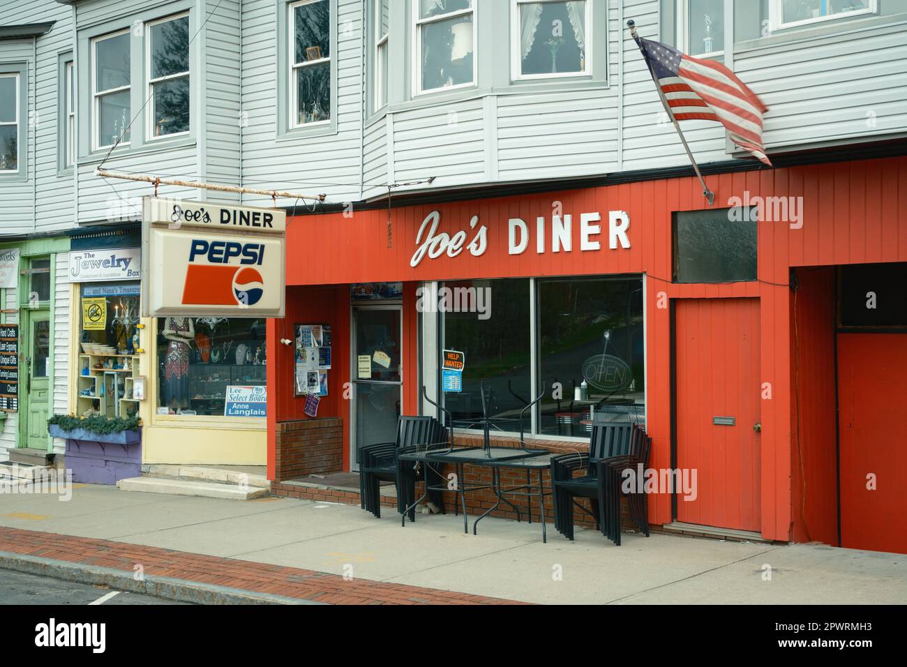 Joes Diner vintage sign, Lee, Massachusetts Stock Photo Alamy