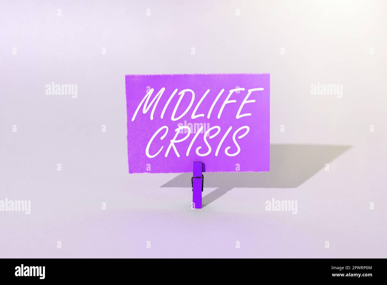 Sign displaying Midlife Crisis, Business concept Software development technique Decomposing an application Stock Photo
