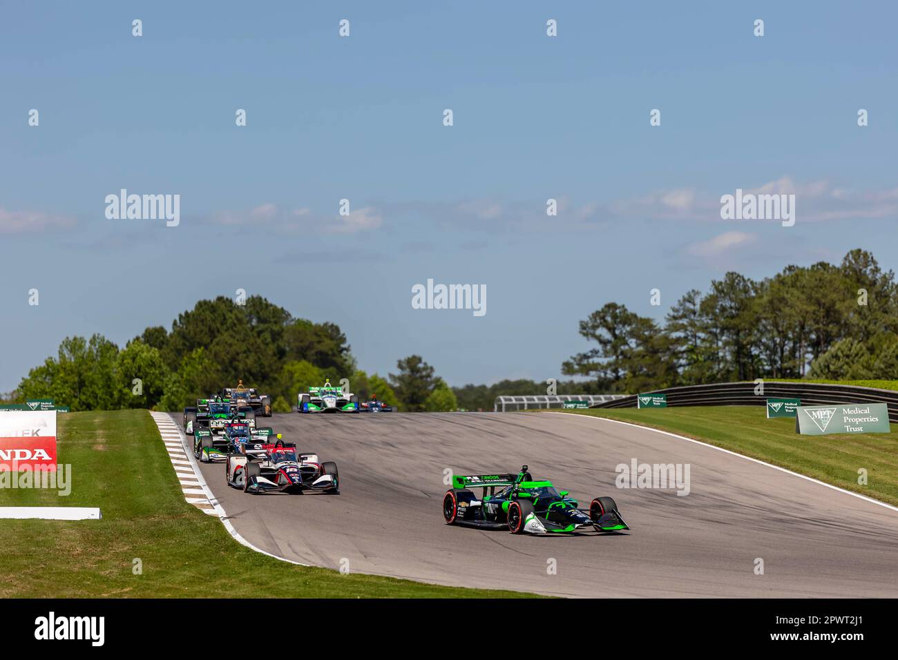 CALLUM ILOTT (77) of Cambridge, Cambridgeshire, England races through the turns during the Childrens of Alabama Indy Grand Prix at the Barber Motorsports Park in Birmingham AL.(Credit Image: © Riley W Thompson Grindstone Media Group/Action Sports Photography/Cal Sport Media) Stock Photo