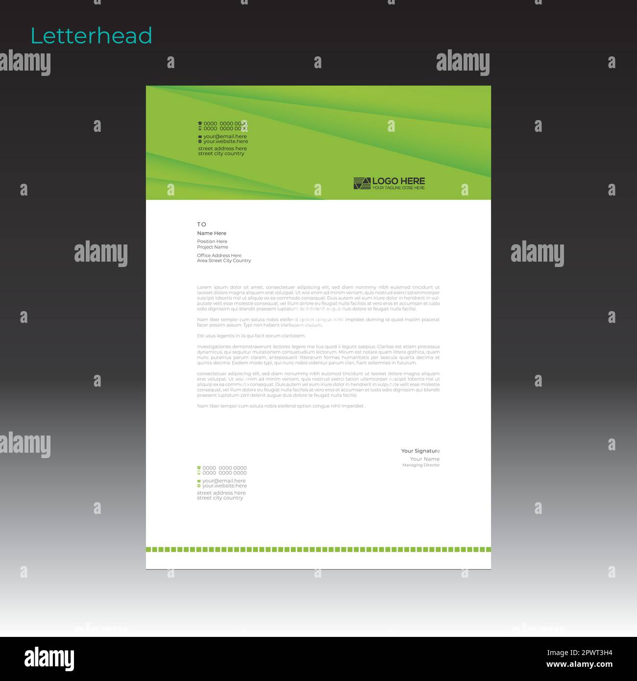 Health vector letterhead design for you Stock Vector Image & Art - Alamy