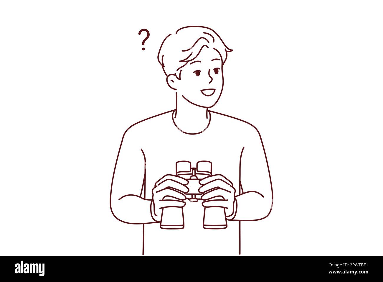 Private detective not woman binocular hires stock photography and