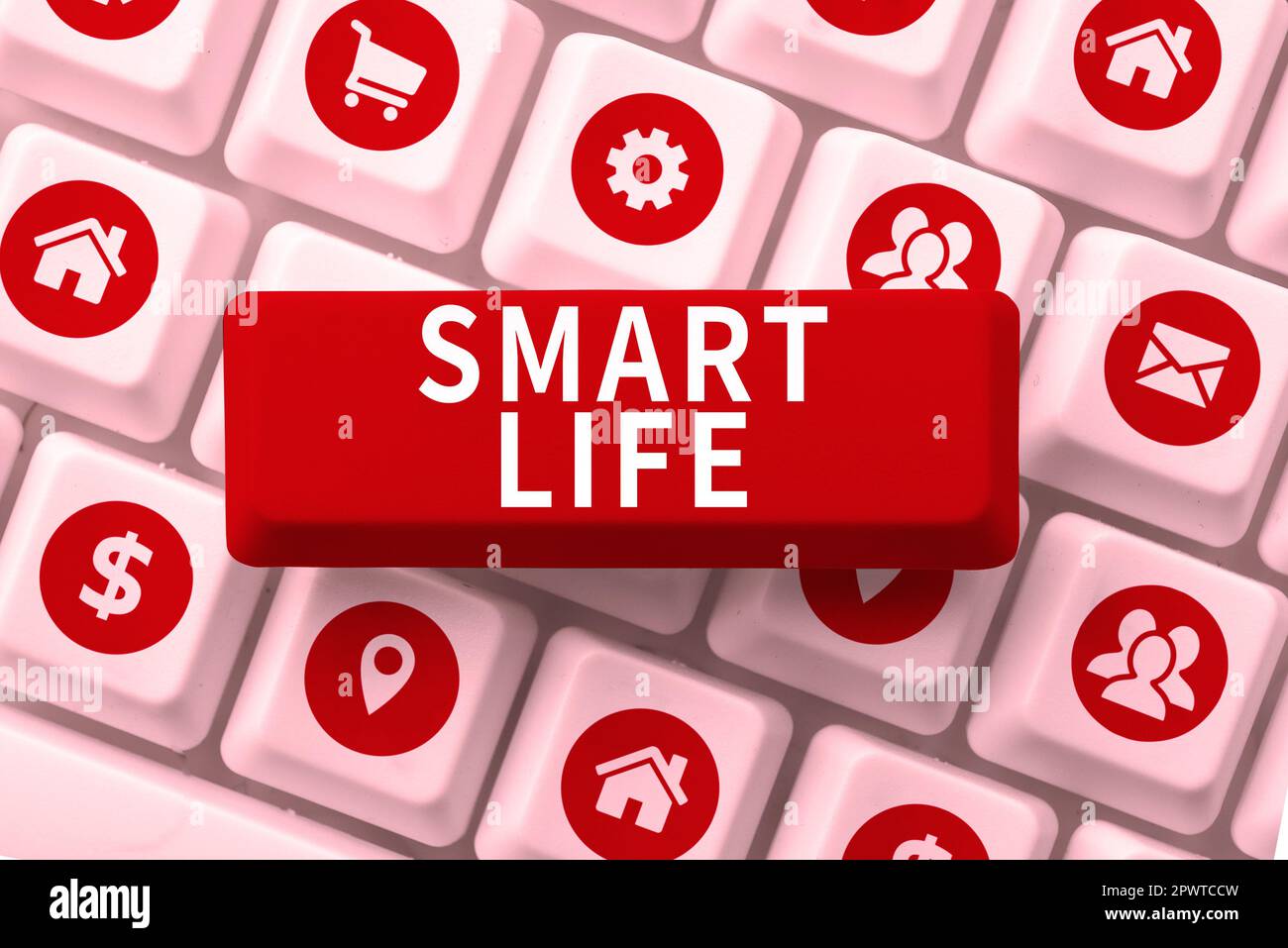 Hand writing sign Smart Life, Business idea approach conceptualized ...