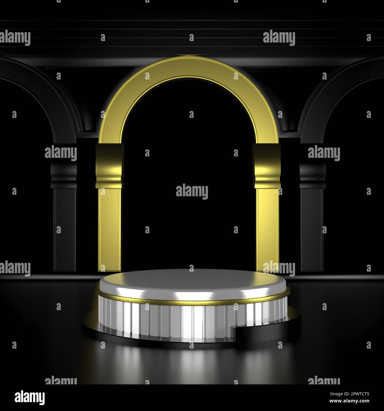 Shop Podium Abstract geometric podium background. Minimalist primitive shapes ...