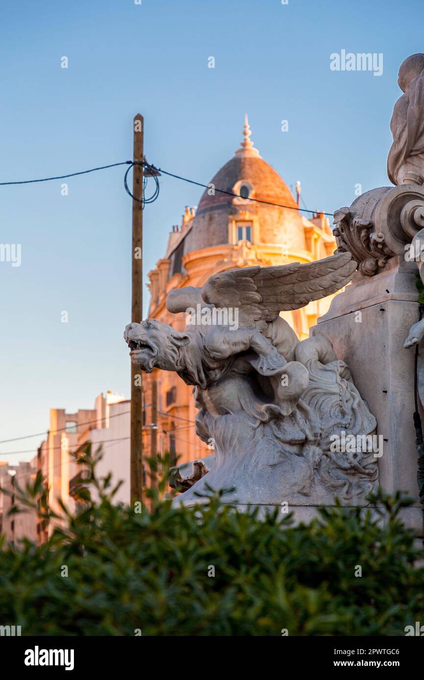 The Place Castellane is a historic square in the 6th arrondissement of Marseille, Bouches-du-Rhone, France. Stock Photo