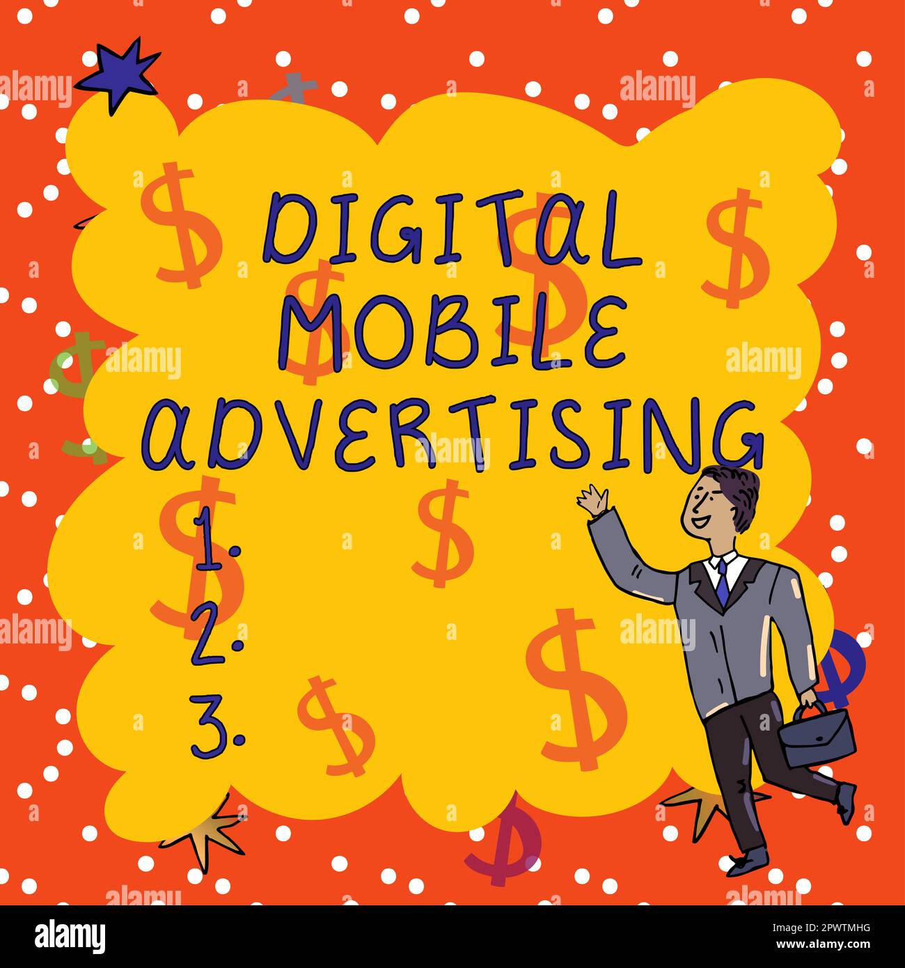 Handwriting text Digital Mobile Advertising, Conceptual photo digitized content that can be