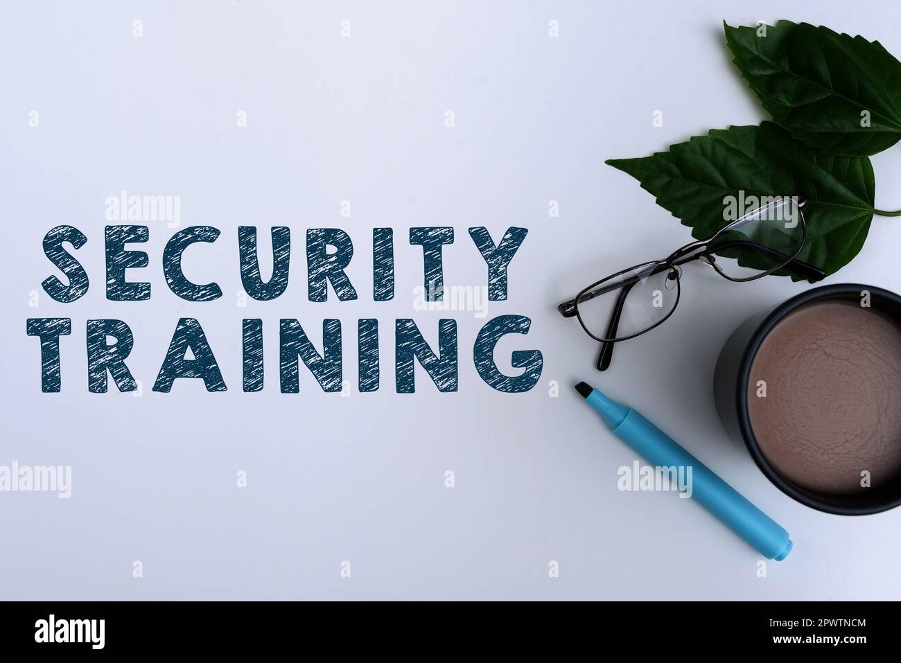 Text caption presenting Security Training, Internet Concept providing security awareness training for end users Stock Photo