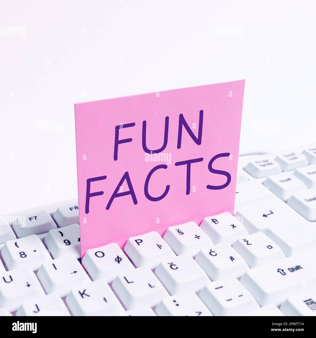 Text sign showing Fun Facts, Business approach short interesting trivia ...