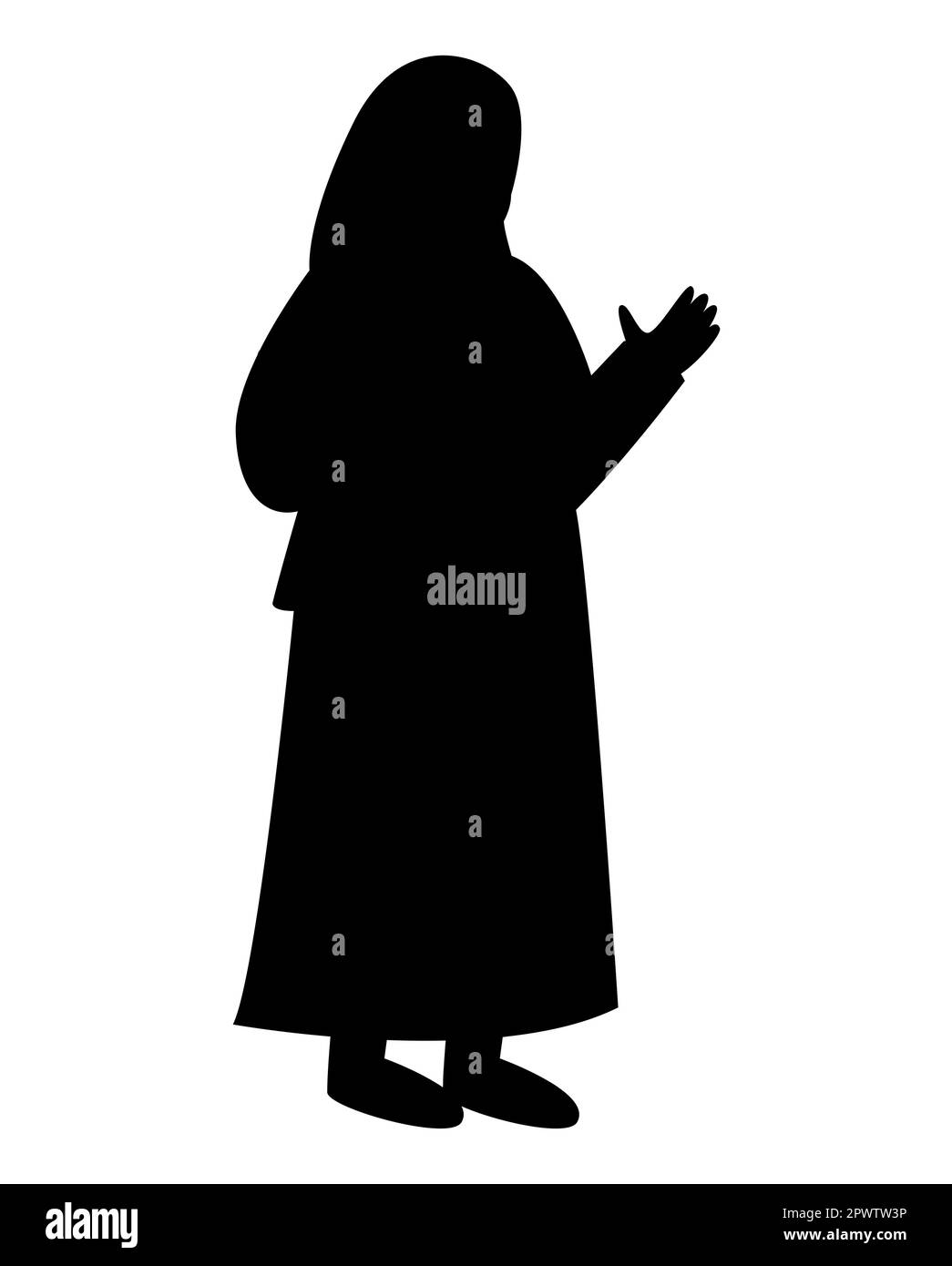 Waving her hand Stock Vector Images - Alamy