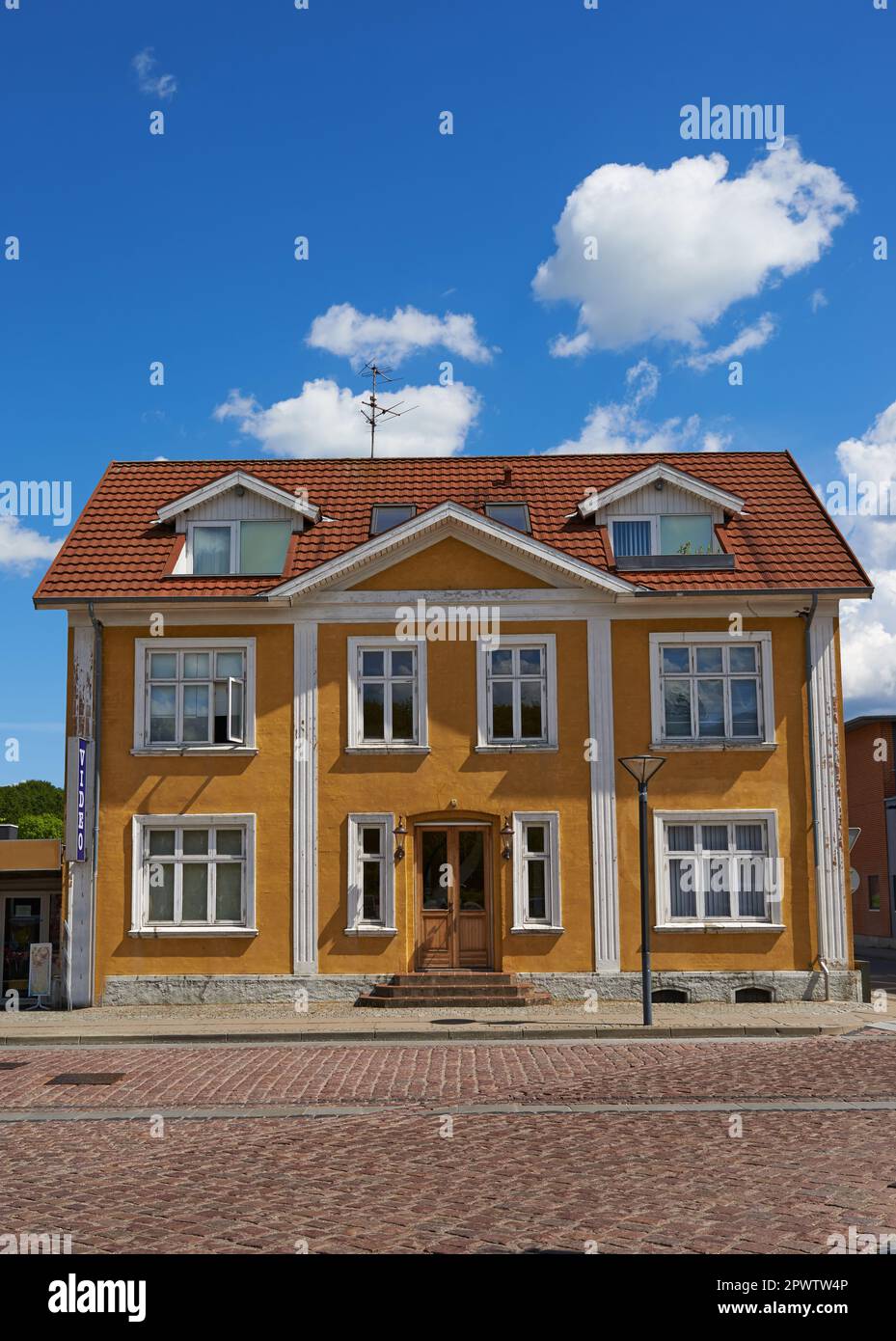 Danish architecture. House in Denmark, more than 100 years old, In