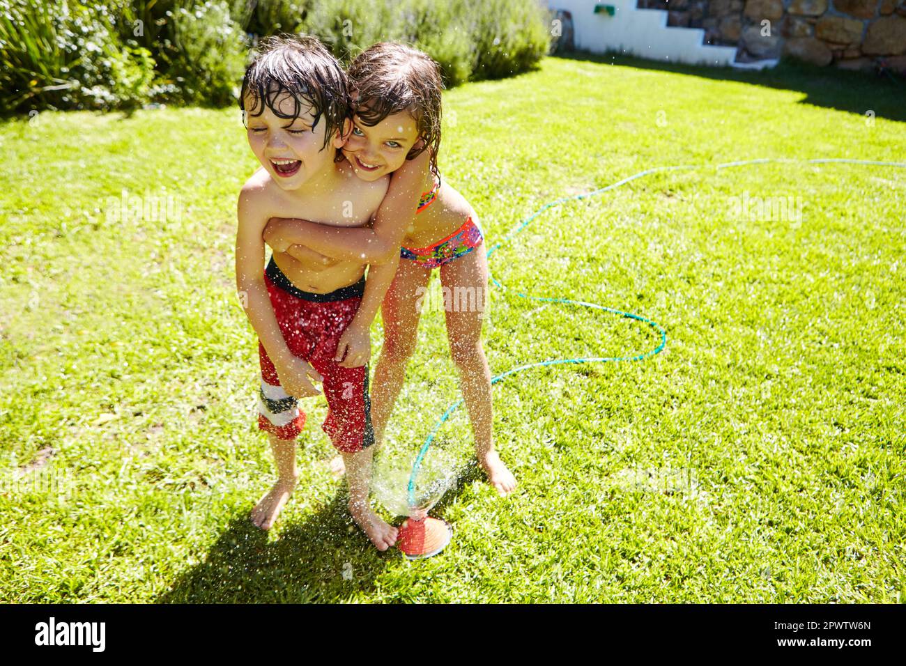 Youre the best brother ever. a brother and sister having fun with a