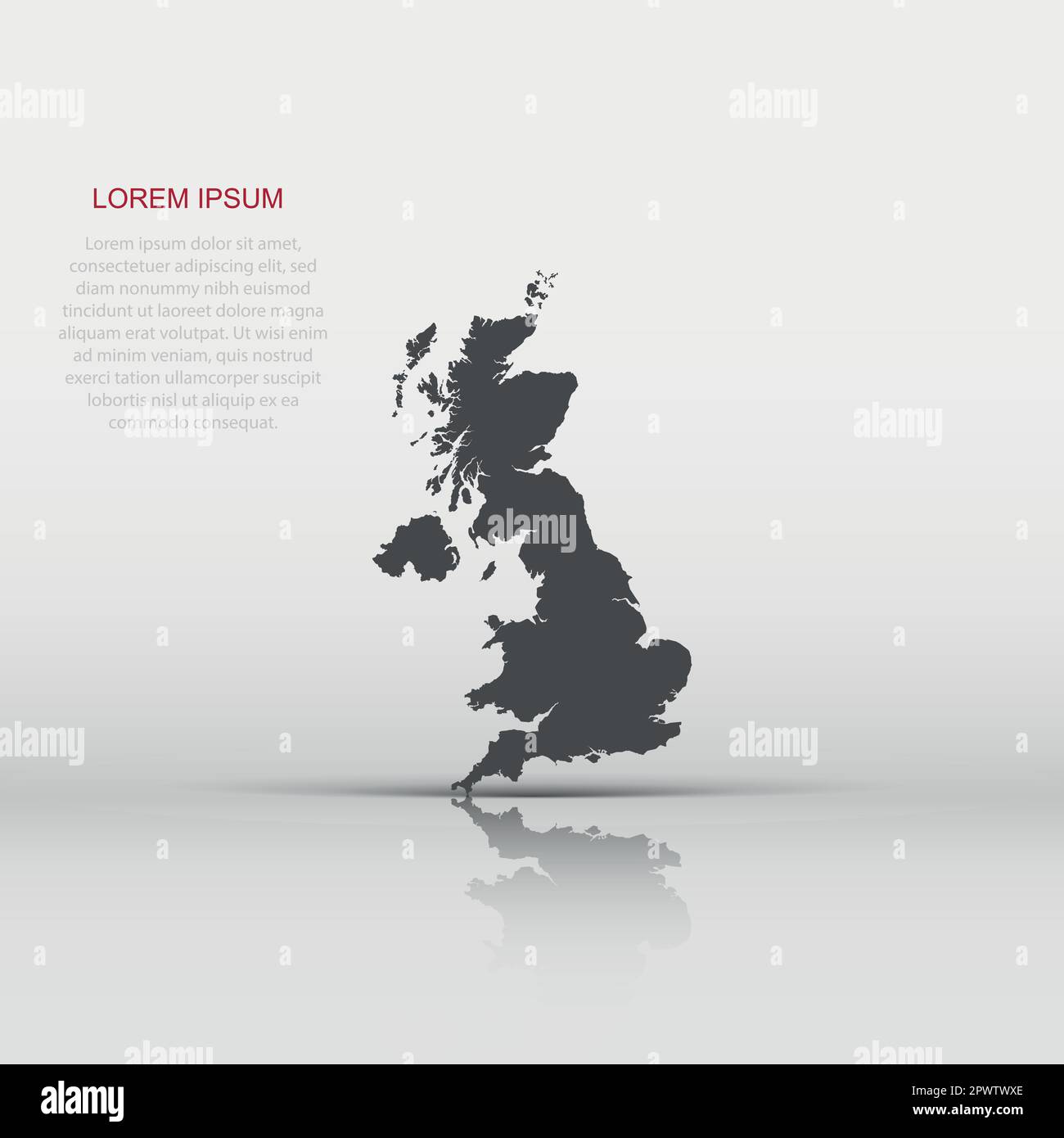 Vector Great Britain map icon in - Vector Great Britain Map Icon In Flat Style Great Britain Sign Illustration Pictogram Cartography Map Business Concept 2PWTWXE 