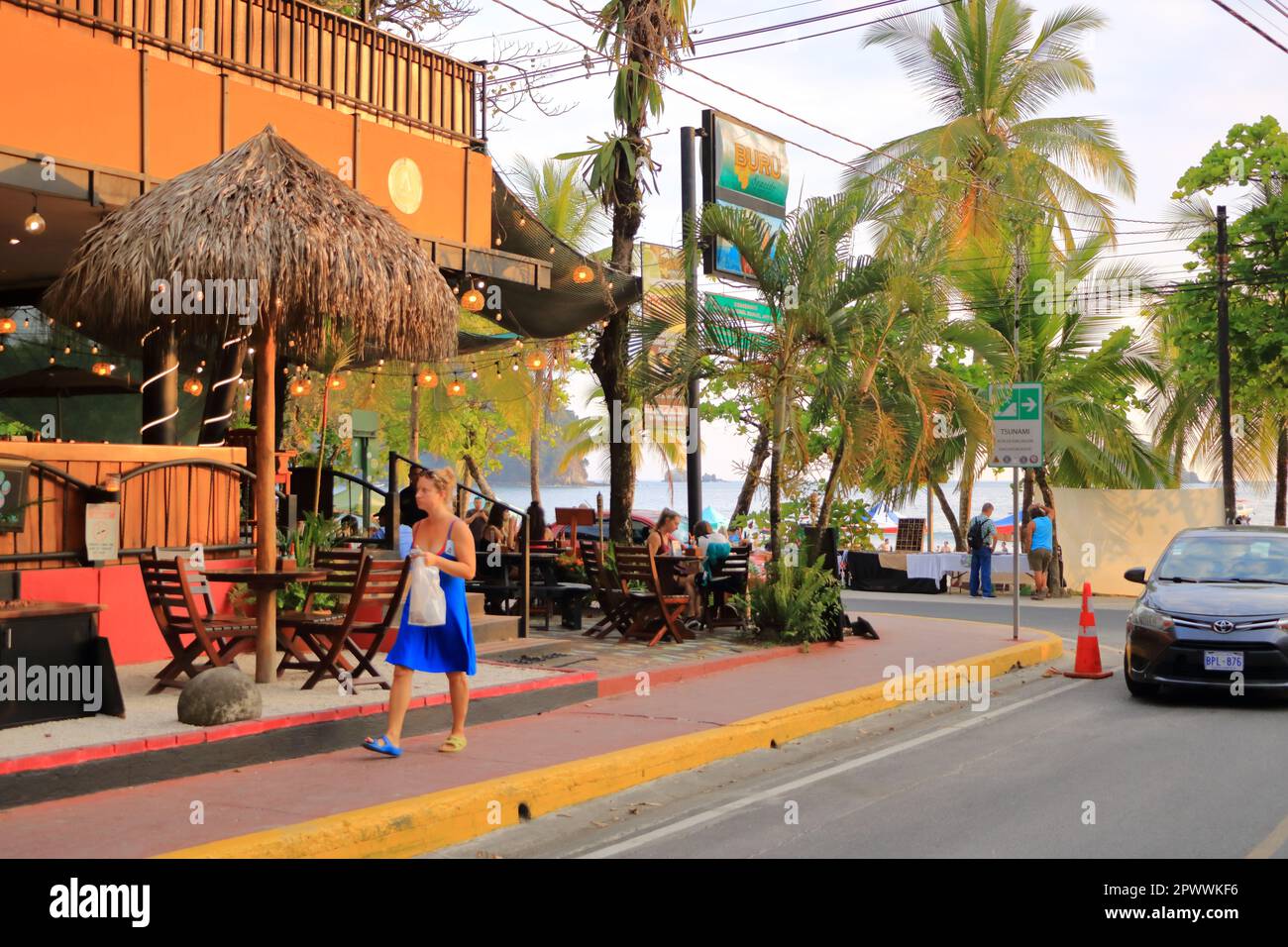 March 4 2023 Manuel Antonio, Quepos in Costa Rica Road leading to