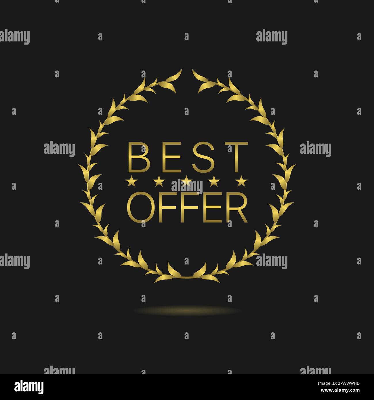 Big offer laurel wreath label Stock Vector Image & Art - Alamy