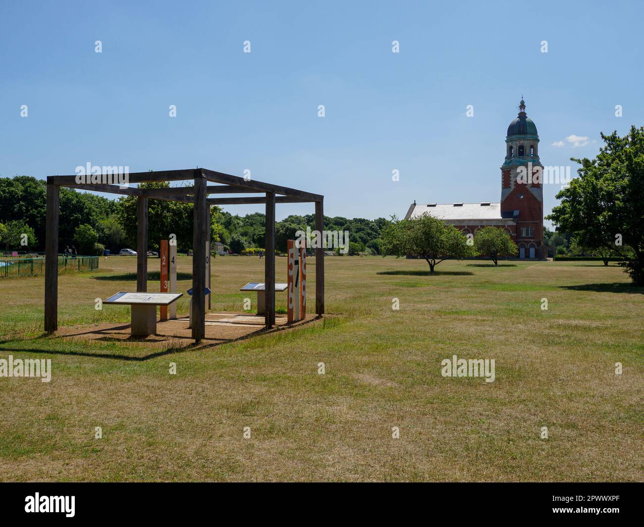 The Royal Victoria Country Park,  view of the Chapel, Netley, Hampshire, UK Stock Photo