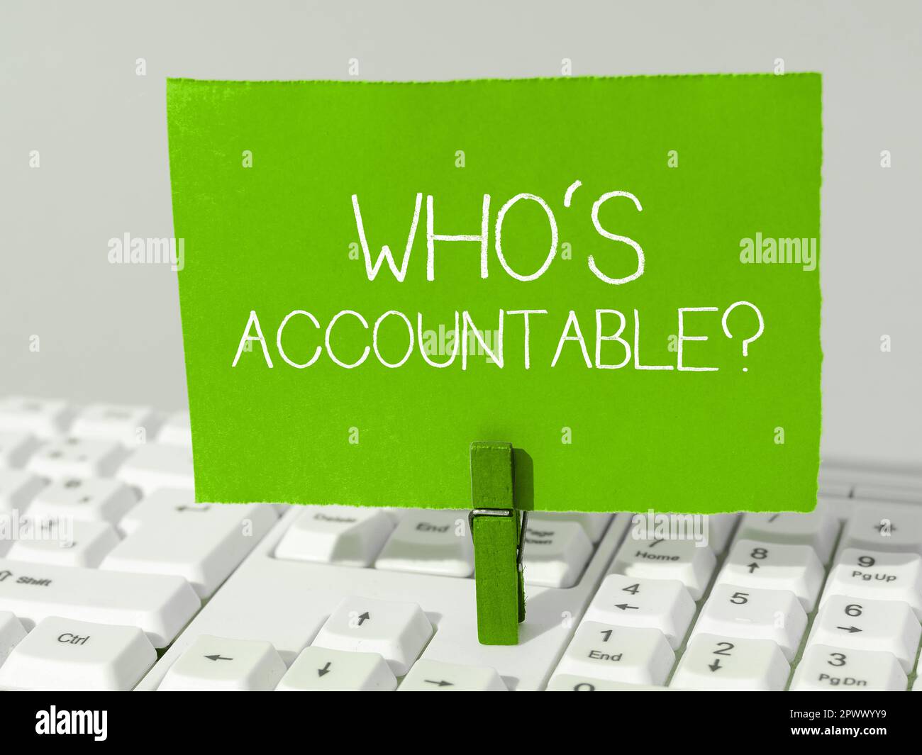 Conceptual caption Who's Accountable, Conceptual photo answerable for ...