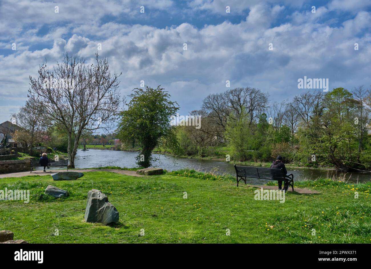 The confluence of the River Derwent and the River Cocker at Cockermouth