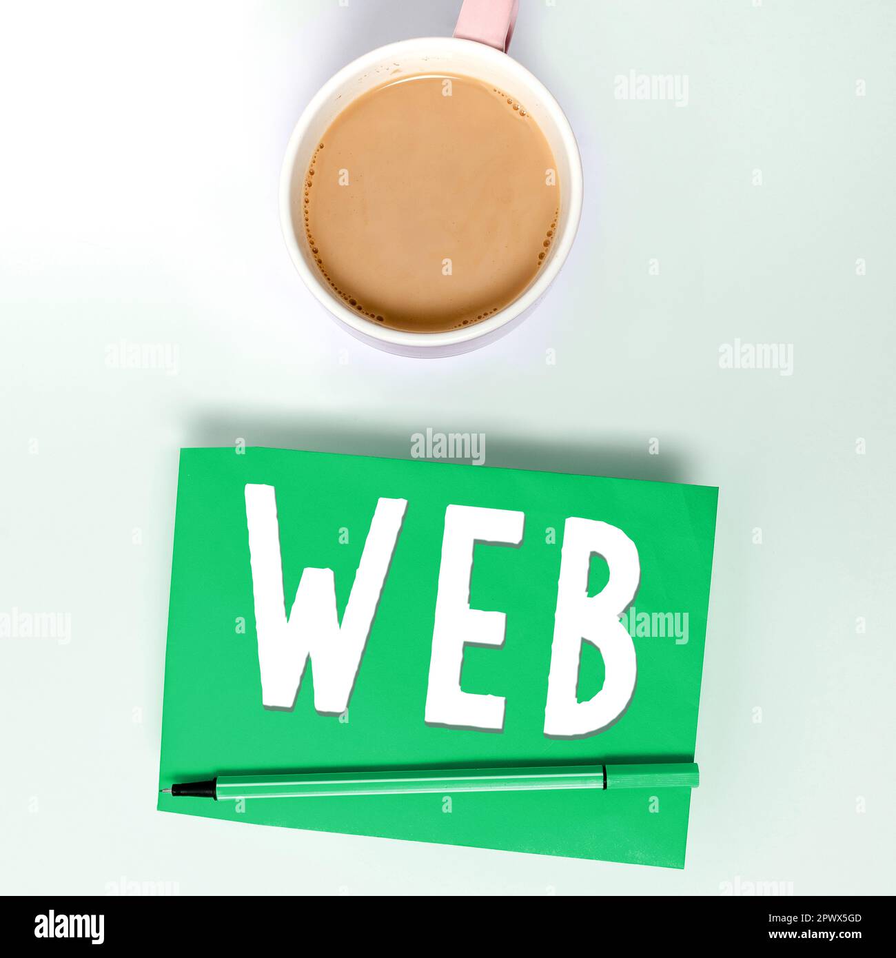 Text sign showing Web, Internet Concept a system of Internet servers ...
