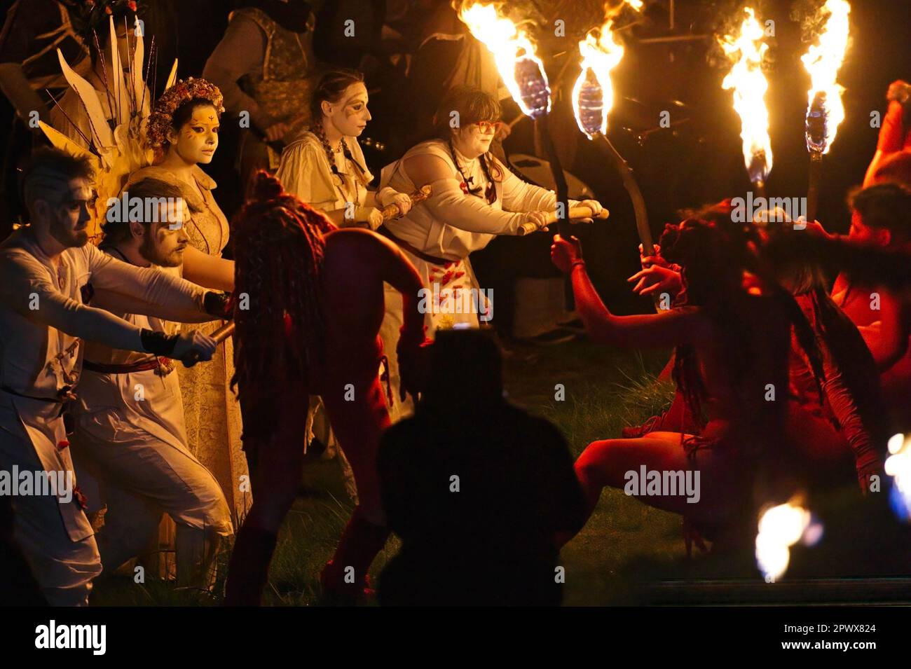 Beltane Fire Festival, Edinburgh Stock Photo