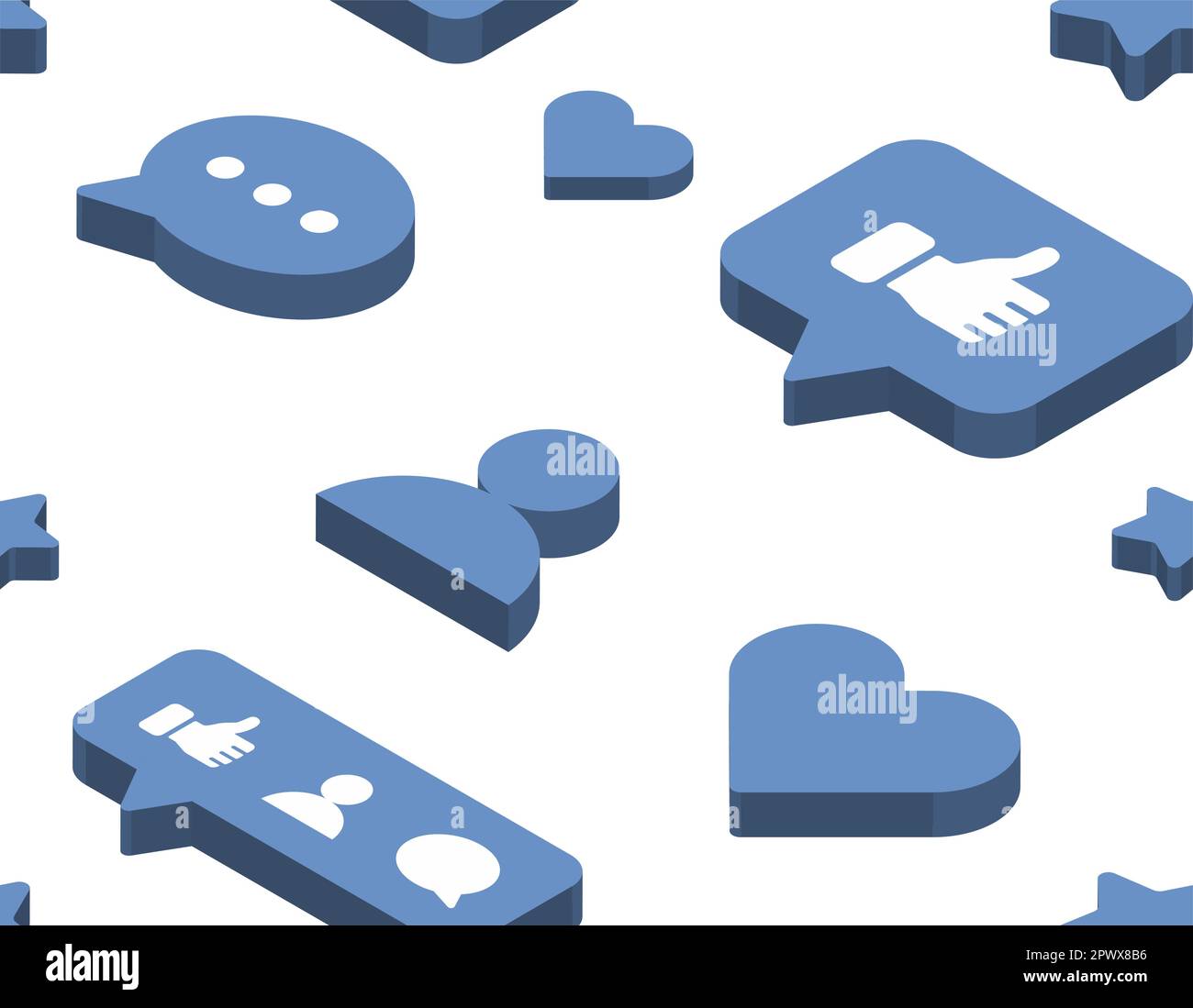 Isometric like icons pattern Stock Vector Image & Art - Alamy